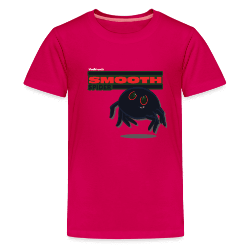 Smooth Spider Character Comfort Kids Tee - dark pink