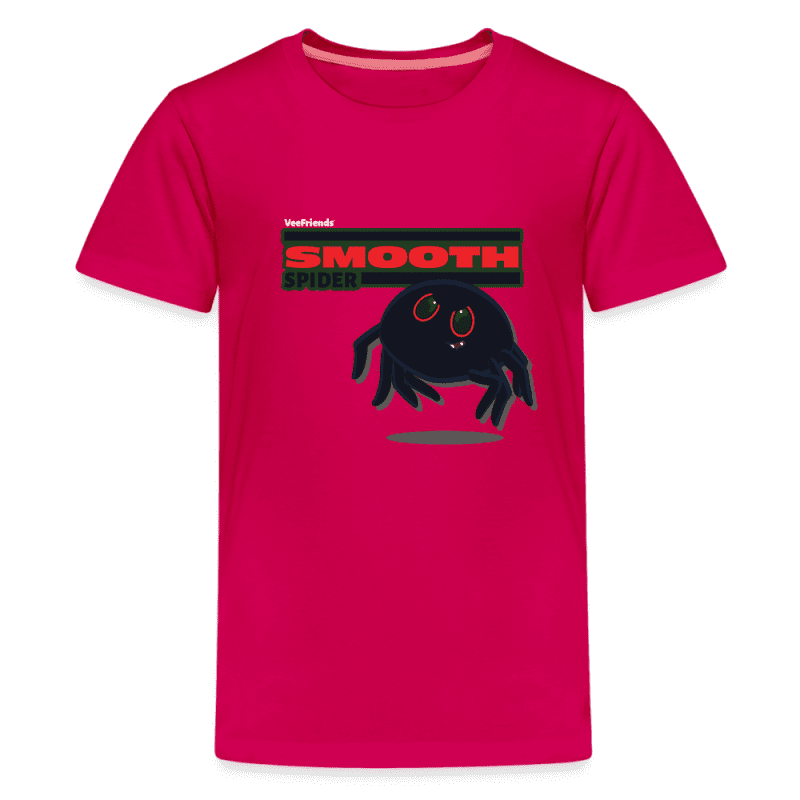 Smooth Spider Character Comfort Kids Tee - dark pink