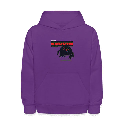 Smooth Spider Character Comfort Kids Hoodie - purple