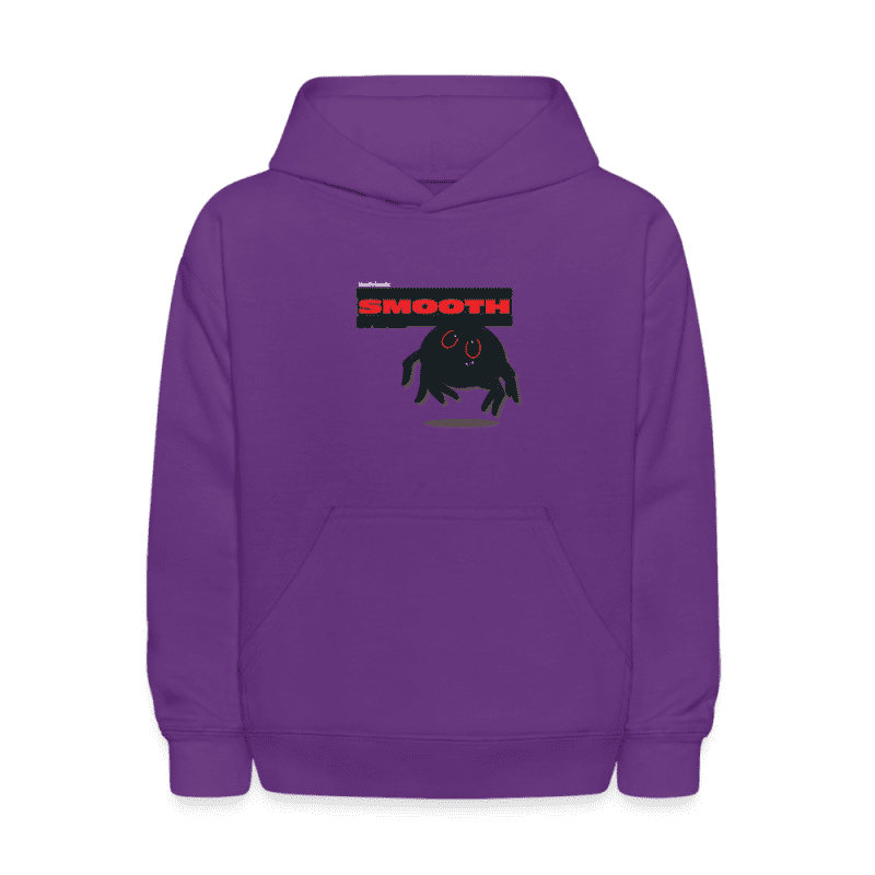 Smooth Spider Character Comfort Kids Hoodie - purple