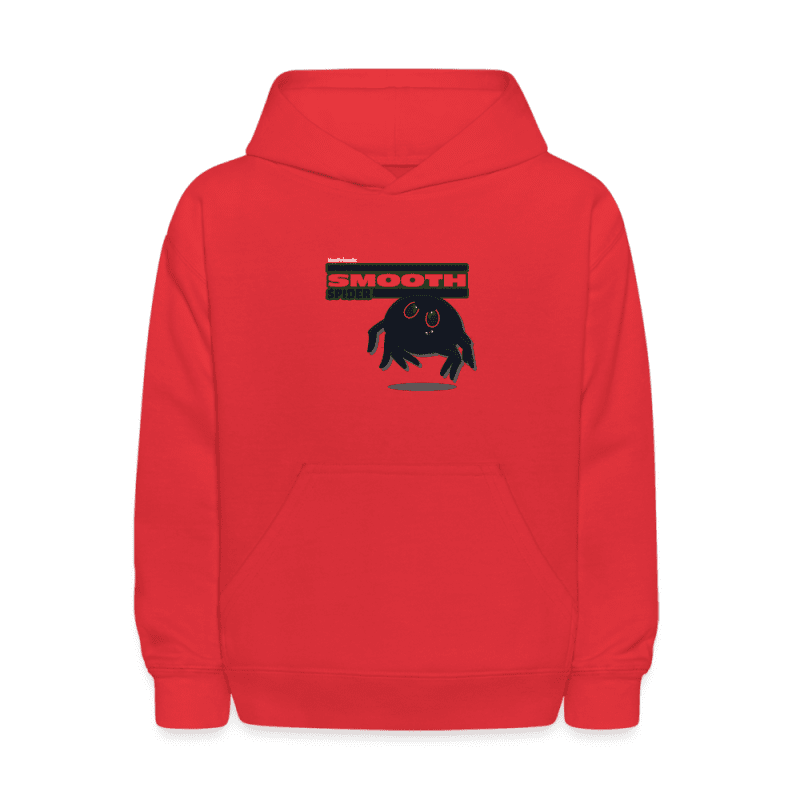 Smooth Spider Character Comfort Kids Hoodie - red