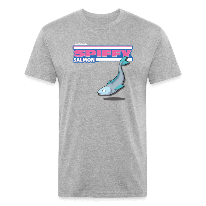 Spiffy Salmon Character Comfort Adult Tee - heather gray