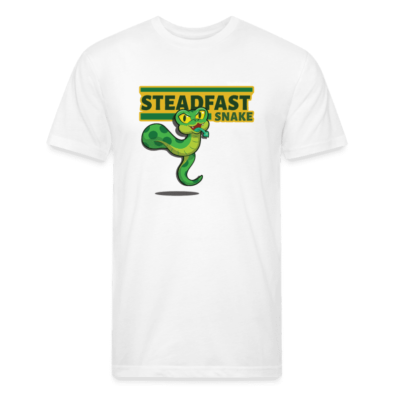 Steadfast Snake Character Comfort Adult Tee - white