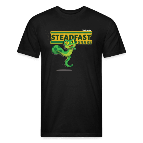 Steadfast Snake Character Comfort Adult Tee - black