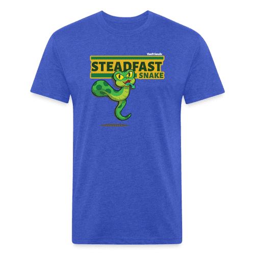 Steadfast Snake Character Comfort Adult Tee - heather royal