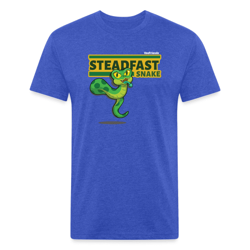 Steadfast Snake Character Comfort Adult Tee - heather royal