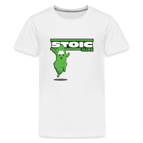 Stoic Slime Character Comfort Kids Tee - white