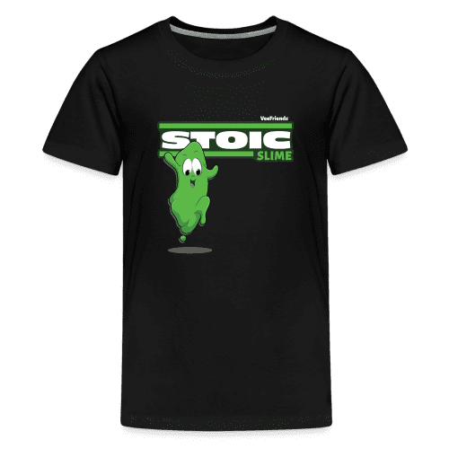 Stoic Slime Character Comfort Kids Tee - black