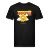 Stunned Sun Character Comfort Adult Tee - black