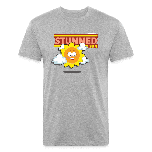 Stunned Sun Character Comfort Adult Tee - heather gray