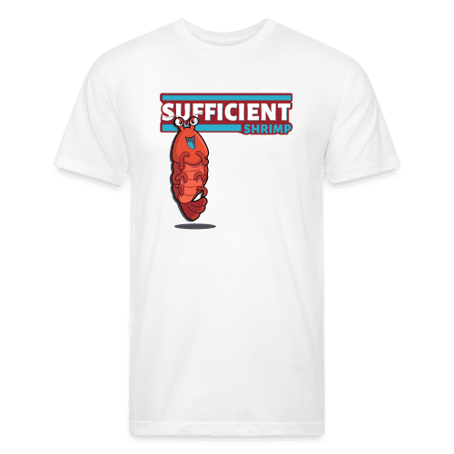 Sufficient Shrimp Character Comfort Adult Tee - white