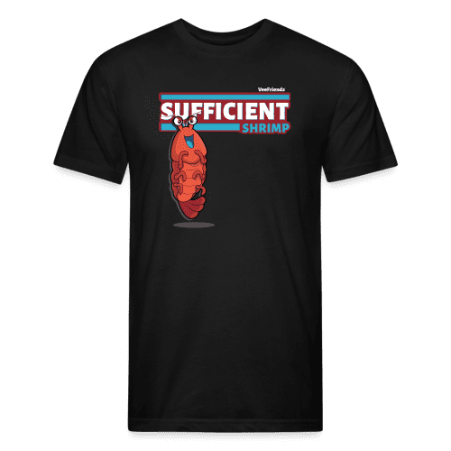 Sufficient Shrimp Character Comfort Adult Tee - black