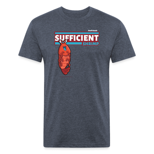 Sufficient Shrimp Character Comfort Adult Tee - heather navy