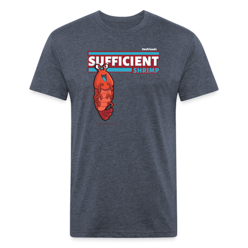 Sufficient Shrimp Character Comfort Adult Tee - heather navy