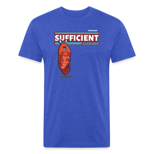 Sufficient Shrimp Character Comfort Adult Tee - heather royal