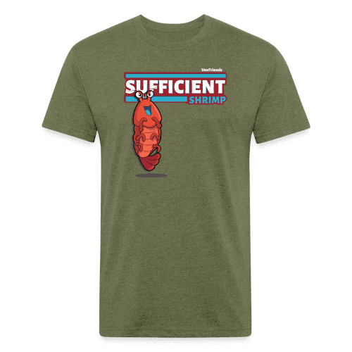 Sufficient Shrimp Character Comfort Adult Tee - heather military green