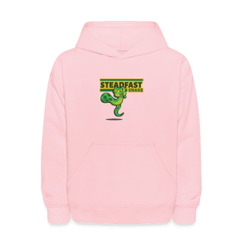 Steadfast Snake Character Comfort Kids Hoodie - pink