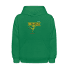 Steadfast Snake Character Comfort Kids Hoodie - kelly green