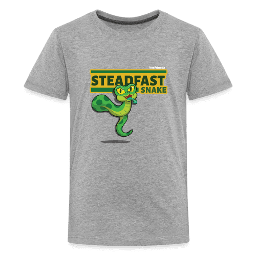 Steadfast Snake Character Comfort Kids Tee - heather gray