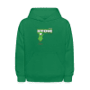 Stoic Slime Character Comfort Kids Hoodie - kelly green