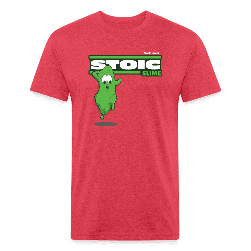 Stoic Slime Character Comfort Adult Tee - heather red