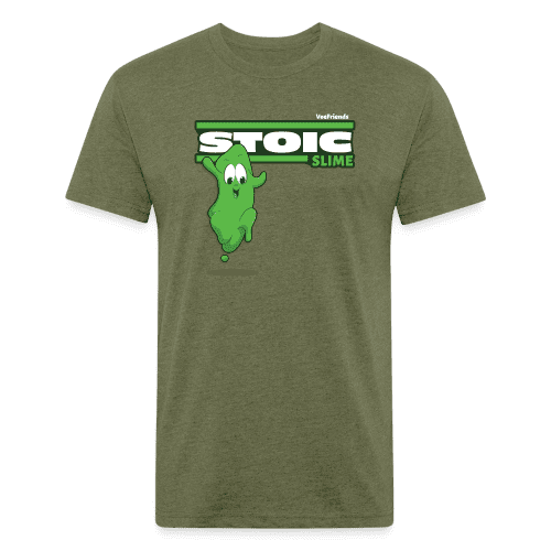 Stoic Slime Character Comfort Adult Tee - heather military green