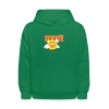 Stunned Sun Character Comfort Kids Hoodie - kelly green