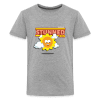 Stunned Sun Character Comfort Kids Tee - heather gray