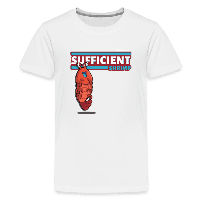 Sufficient Shrimp Character Comfort Kids Tee - white