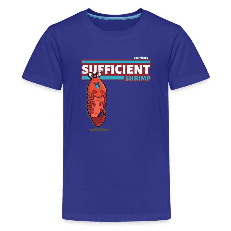 Sufficient Shrimp Character Comfort Kids Tee - royal blue