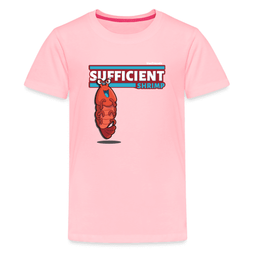 Sufficient Shrimp Character Comfort Kids Tee - pink