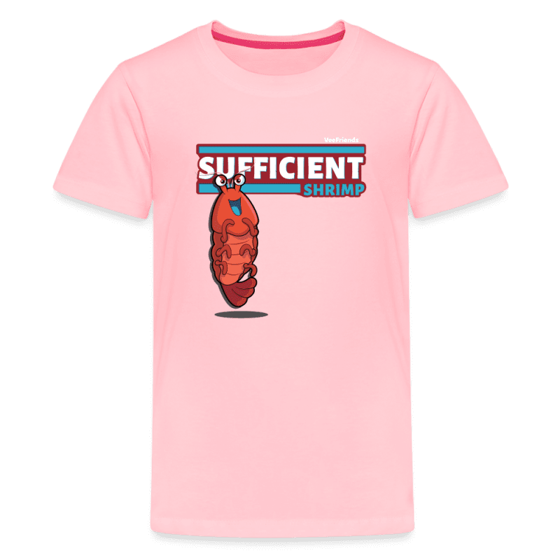 Sufficient Shrimp Character Comfort Kids Tee - pink