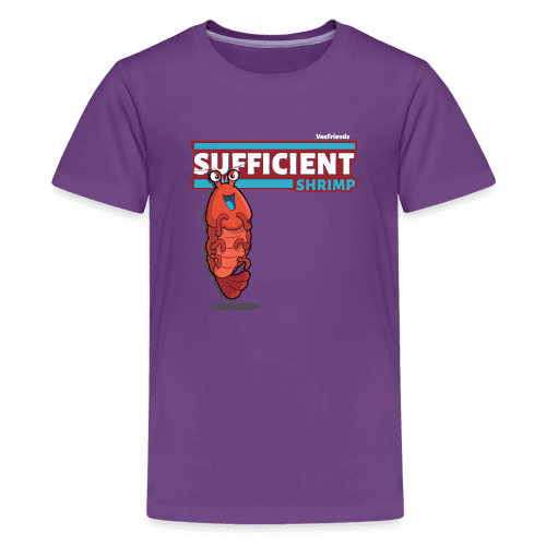 Sufficient Shrimp Character Comfort Kids Tee - purple