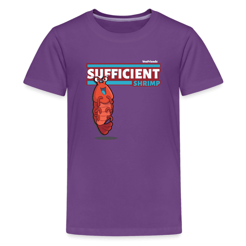 Sufficient Shrimp Character Comfort Kids Tee - purple