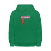 Sufficient Shrimp Character Comfort Kids Hoodie - kelly green