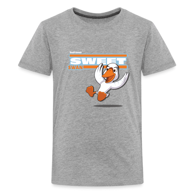 Sweet Swan Character Comfort Kids Tee - heather gray