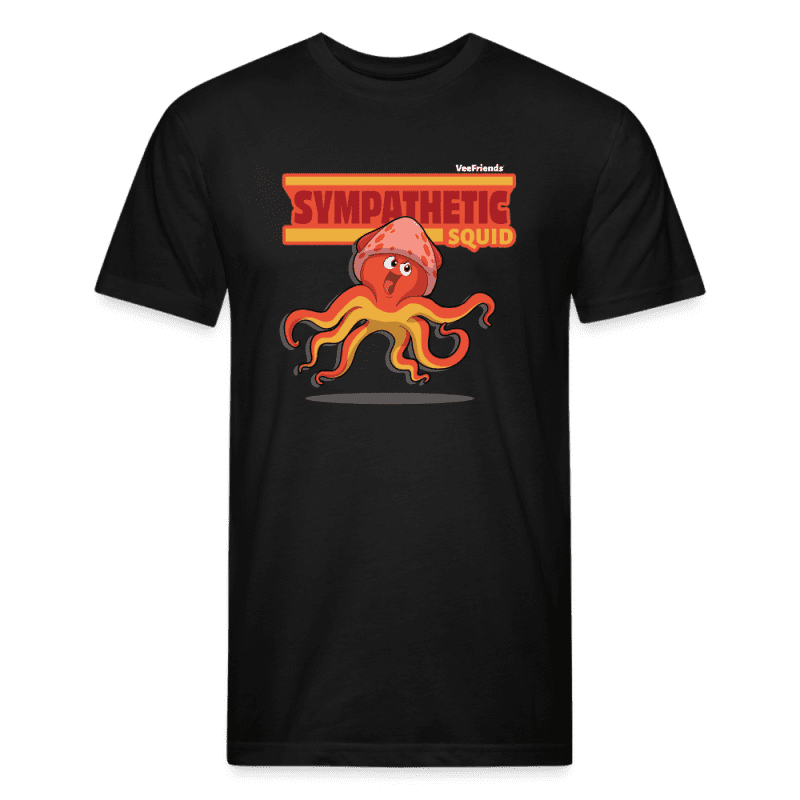 Sympathetic Squid Character Comfort Adult Tee - black