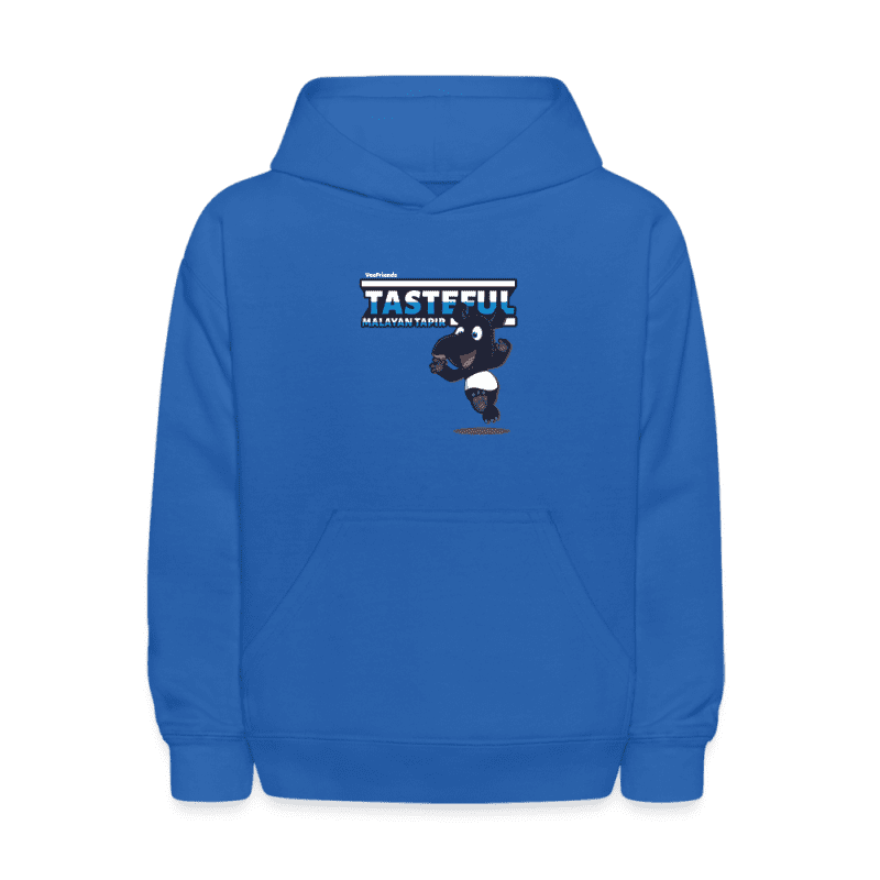 Tasteful Malayan Tapir Character Comfort Kids Hoodie - royal blue