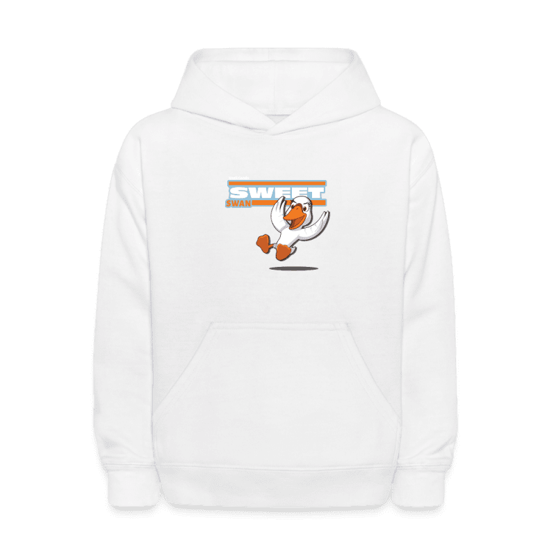 Sweet Swan Character Comfort Kids Hoodie - white