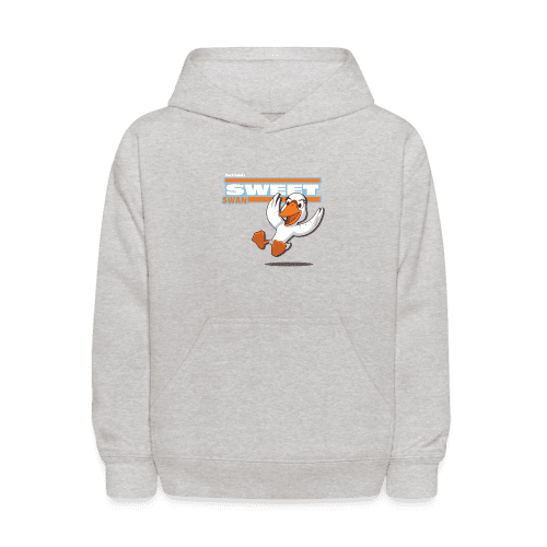 Sweet Swan Character Comfort Kids Hoodie - heather gray