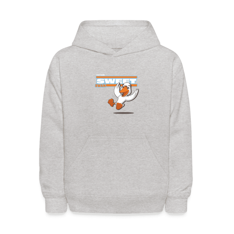 Sweet Swan Character Comfort Kids Hoodie - heather gray