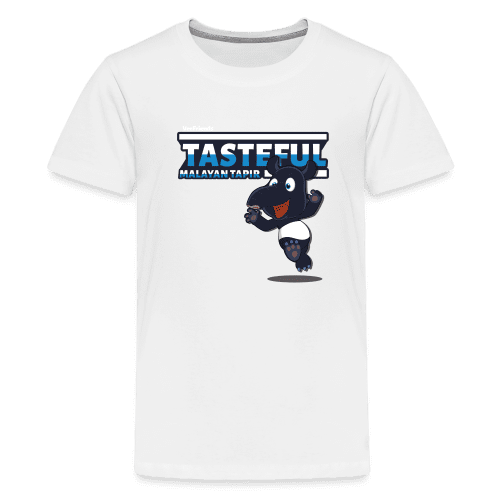 Tasteful Malayan Tapir Character Comfort Kids Tee - white