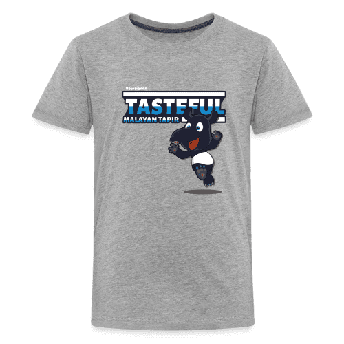 Tasteful Malayan Tapir Character Comfort Kids Tee - heather gray