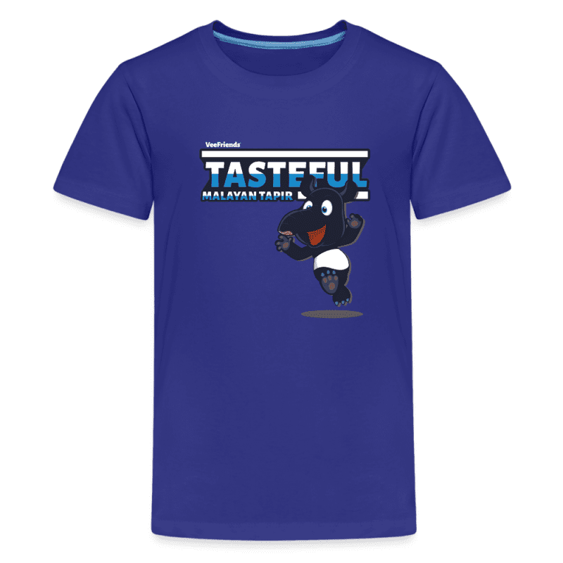 Tasteful Malayan Tapir Character Comfort Kids Tee - royal blue