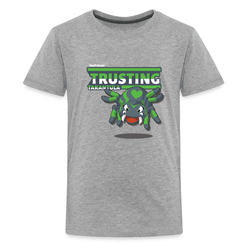 Trusting Tarantula Character Comfort Kids Tee - heather gray