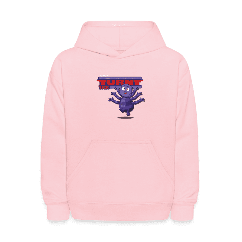 "Turnt" Tick Character Comfort Kids Hoodie - pink