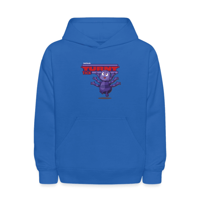 "Turnt" Tick Character Comfort Kids Hoodie - royal blue