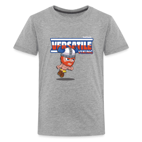 Versatile Viking Character Comfort Kids Tee - heather gray