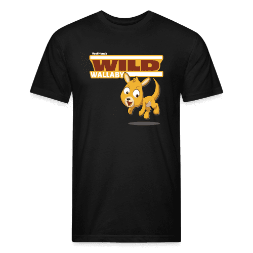 Wild Wallaby Character Comfort Adult Tee - black