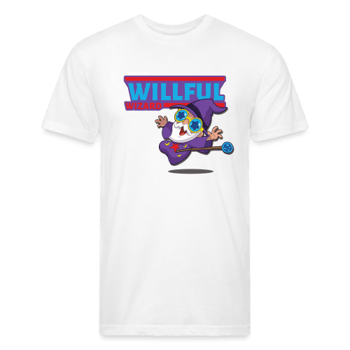 Willful Wizard Character Comfort Adult Tee - white